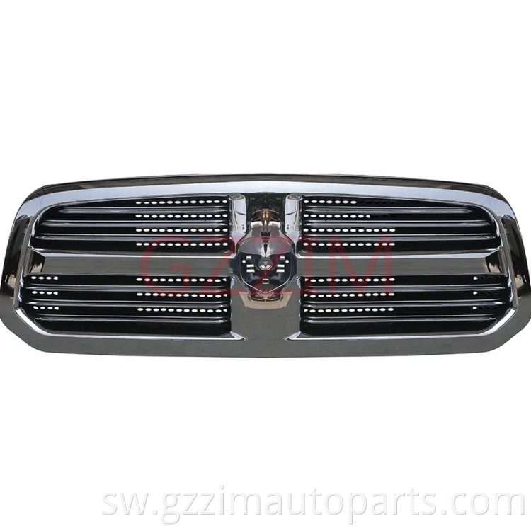 Modified Half Chromed Front  Middle Grille Used For RAM 1500 2013-2018